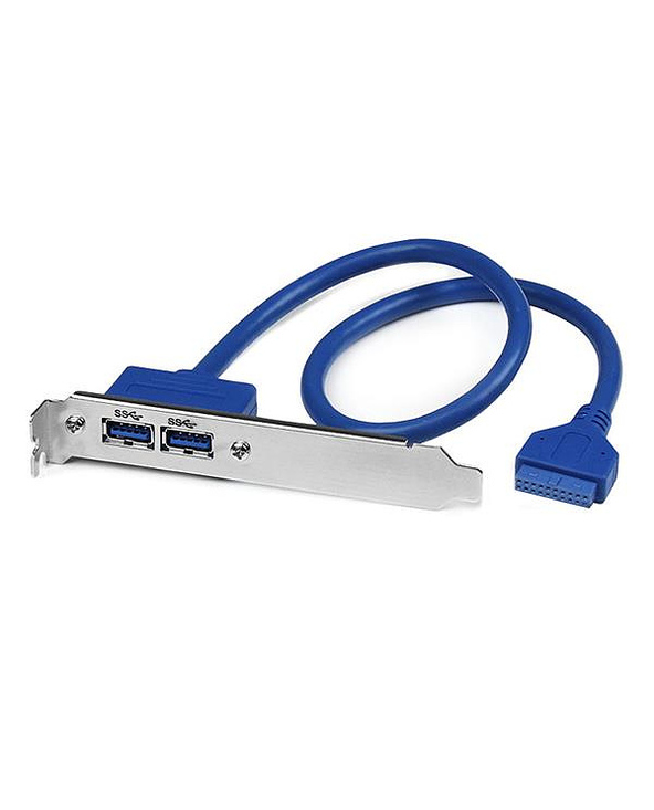 StarTech.com Adaptateur Carte Mère vers Plaque 2 Ports USB 3.0 A Femelle Encastré