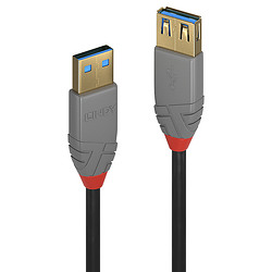 Lindy 36762 câble USB 2 m USB 3.2 Gen 1 (3.1 Gen 1) USB A Noir