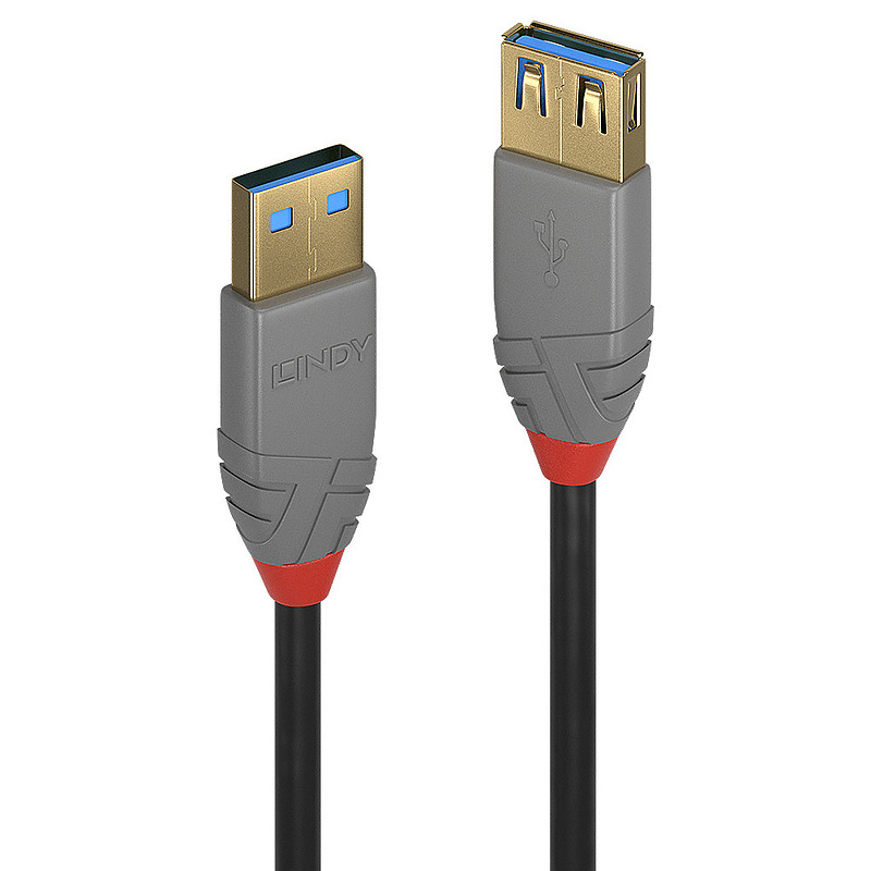 Lindy 36762 câble USB 2 m USB 3.2 Gen 1 (3.1 Gen 1) USB A Noir