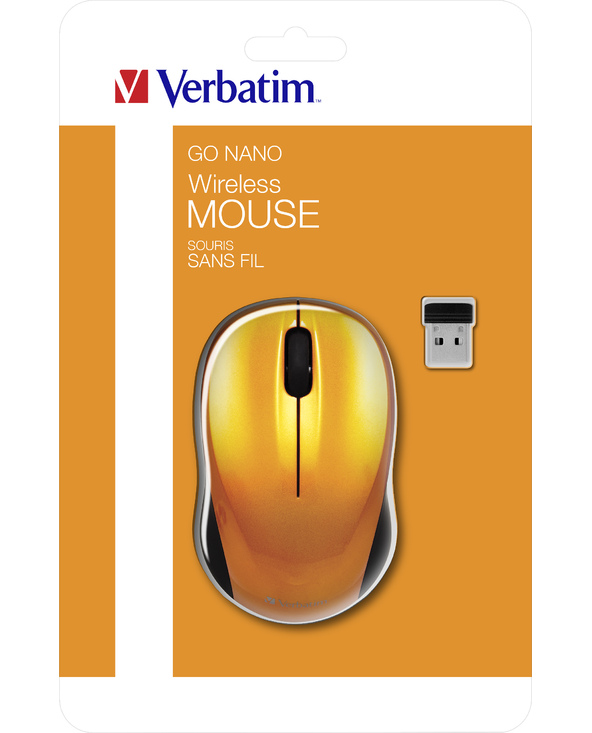 Verbatim Go Nano souris Bureau Ambidextre RF sans fil 1600 DPI
