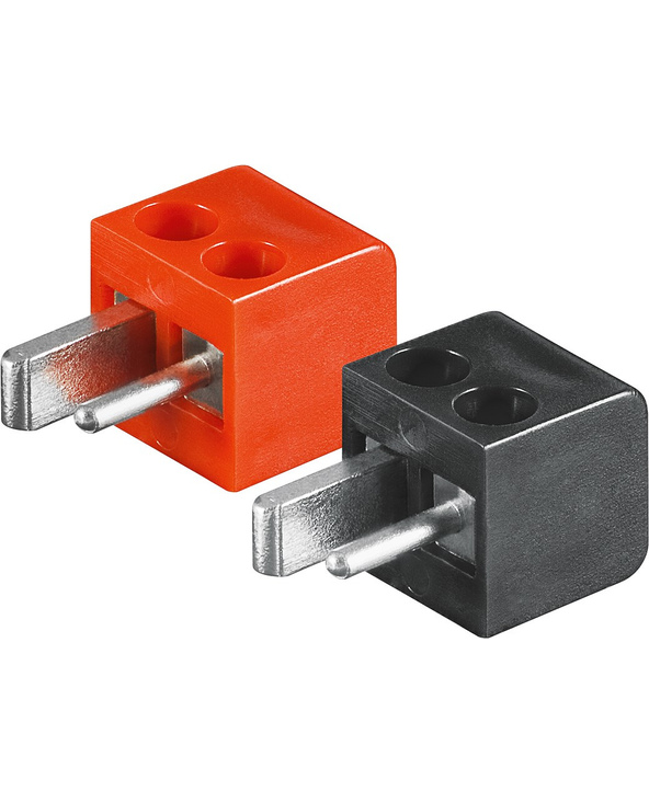 Goobay 11250 connecteur de fils Loudspeaker Noir, Rouge