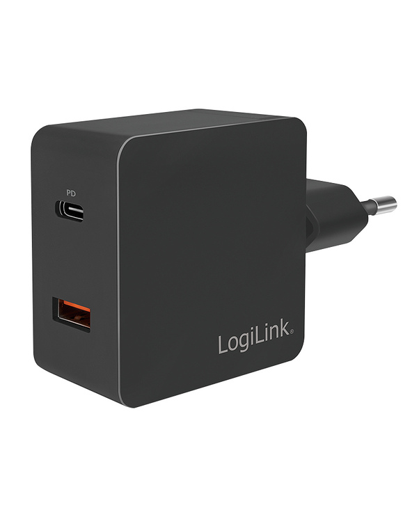 LogiLink PA0220 chargeur d'appareils mobiles Universel Noir Secteur Charge rapide Intérieure