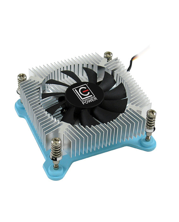 LC-Power LC-CC-65 système de refroidissement d’ordinateur Processeur Refroidisseur 6,5 cm Bleu, Argent, Blanc