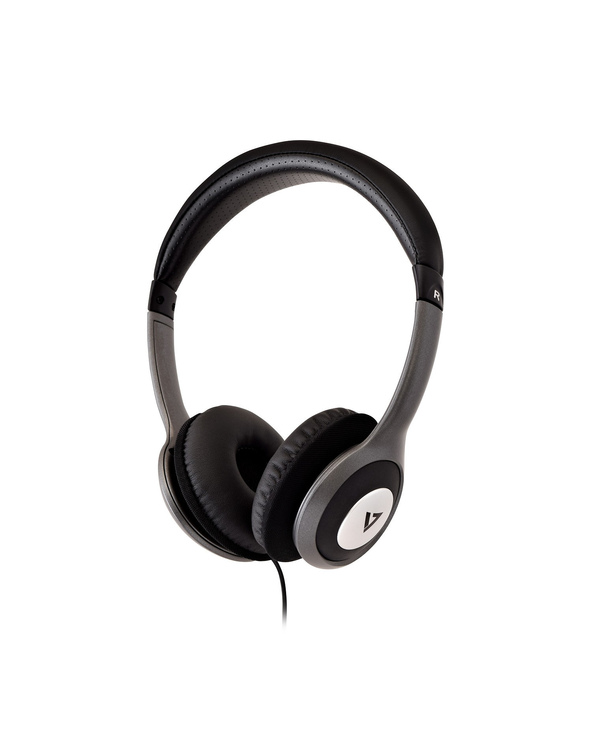 V7 HA520-2EP écouteur/casque Écouteurs Avec fil Arceau Musique Noir, Argent