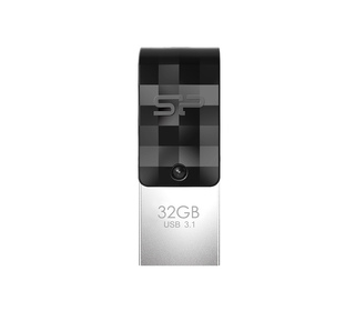 Silicon Power Mobile C31 lecteur USB flash 32 Go USB Type-A / USB Type-C 3.2 Gen 1 (3.1 Gen 1) Noir, Argent