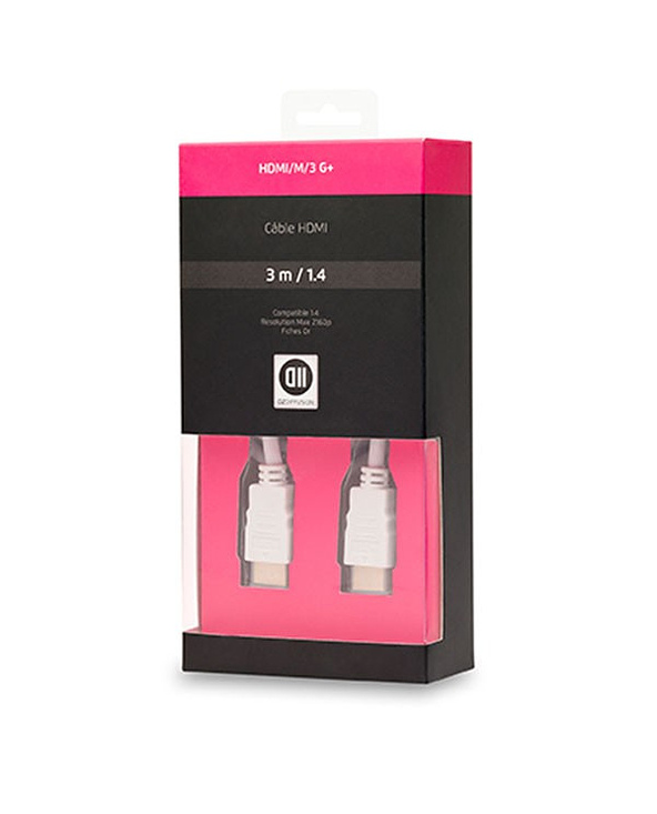 D2 Diffusion D2HDMI300B câble HDMI 3 m HDMI Type A (Standard) Blanc
