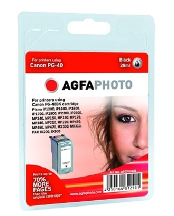 AgfaPhoto APCPG40B cartouche d'encre Noir