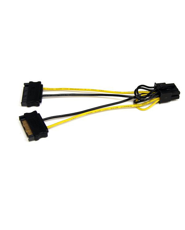 StarTech.com Câble adaptateur d'alimentation SATA vers carte vidéo PCI Express 8 broches de 15 cm