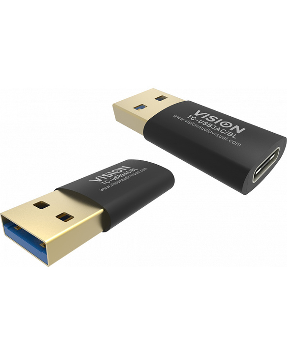 Vision TC-USB3AC/BL changeur de genre de câble Noir