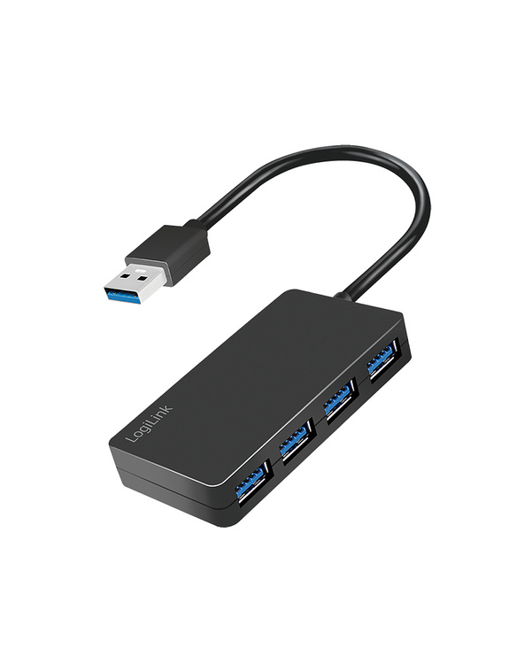 LogiLink UA0396 hub & concentrateur USB 3.2 Gen 1 (3.1 Gen 1) Type-A 5000 Mbit/s Noir