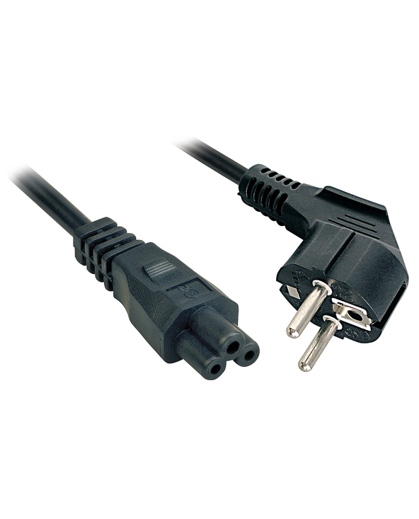 Lindy 2m, CEE 7/7 - IEC 320 C5 Noir CEE7/7 Coupleur C5