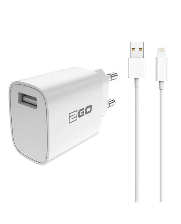 2GO 797253 chargeur d'appareils mobiles Universel Blanc Secteur Intérieure