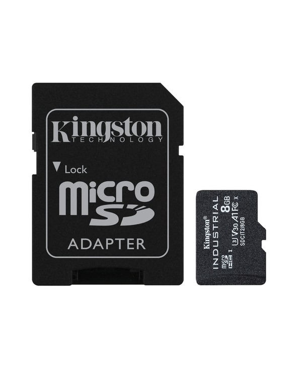 Kingston Technology Industrial 8 Go MicroSDHC UHS-I Classe 10