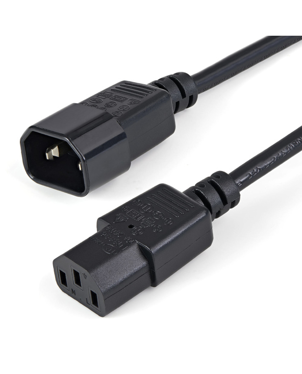 StarTech.com Câble / Cordon d'extension d'alimentation standard C13 vers C14 de 1m - Mâle / Femelle StarTech.com Câble / Cordon d'extension d'alimentation standard C13 vers C14 de 1m - Mâle / Femelle