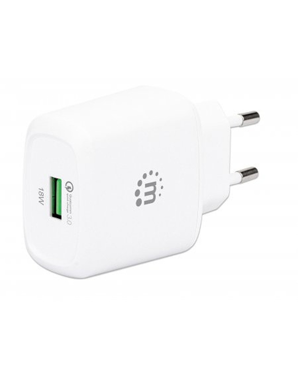Manhattan 102285 chargeur d'appareils mobiles Universel Blanc Secteur Charge rapide Intérieure