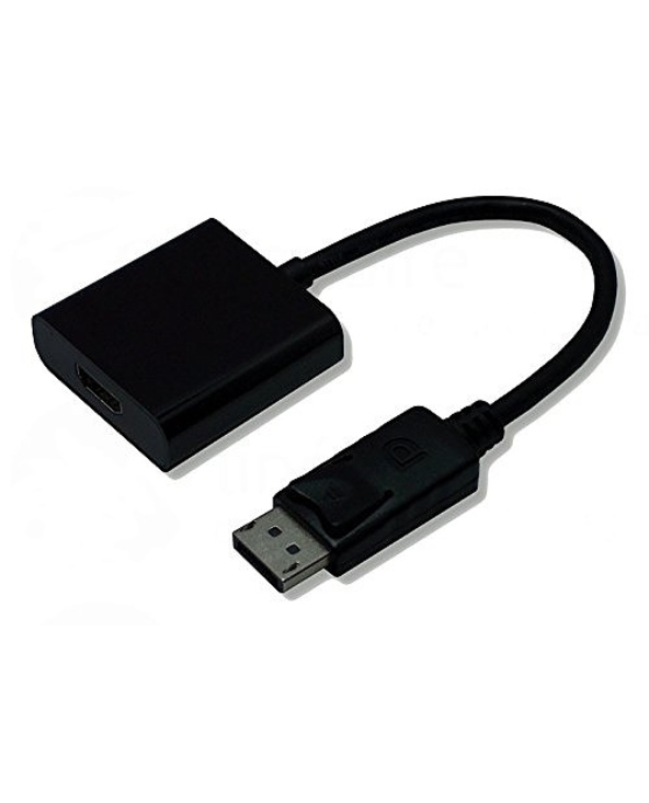 Lineaire ADHD724 câble vidéo et adaptateur 0,1 m Mini DisplayPort HDMI Type A (Standard) Noir