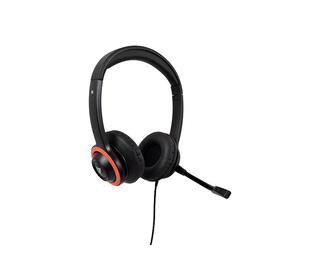 V7 Casque Safesound pour l’enseignement secondaire avec micro, volume max limité, antimicrobien, câble de 2 m, 3,5 mm, Notebook,