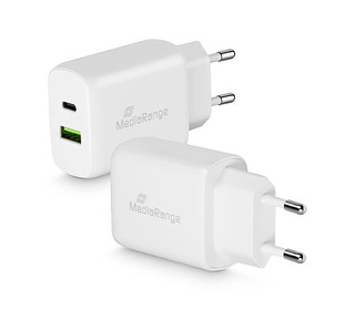 MediaRange MRMA112 chargeur d'appareils mobiles Smartphone Blanc Secteur Charge rapide Intérieure