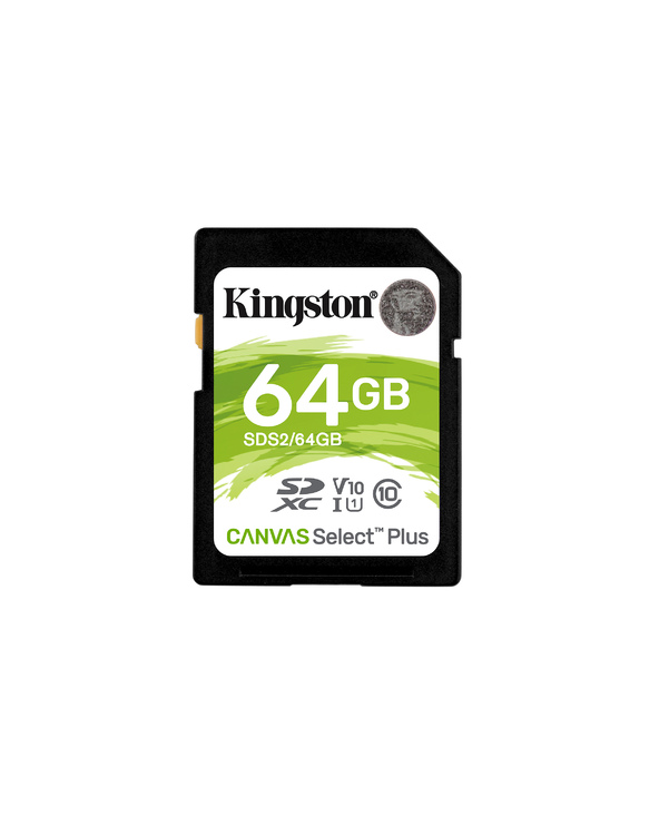 Kingston Technology Carte SDXC Canvas Select Plus 100R C10 UHS-I U1 V10 de 64 Go