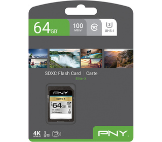 PNY Elite-X 64 Go SDXC UHS-I Classe 10