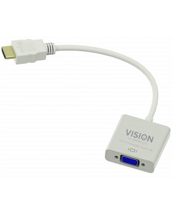 Vision TC-HDMIVGA câble vidéo et adaptateur VGA (D-Sub) HDMI Type A (Standard) Blanc