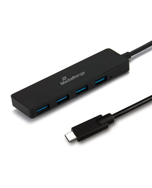 MediaRange MRCS508 hub & concentrateur USB 3.2 Gen 1 (3.1 Gen 1) Type-C 5000 Mbit/s Noir