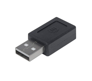 Manhattan 354653 changeur de genre de câble USB A USB C Noir
