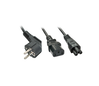 Lindy 30047 câble électrique Noir Coupleur C13 Coupleur C5