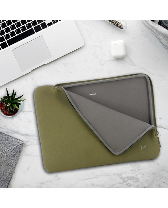 Mobilis 049020 sacoche d'ordinateurs portables 36,1 cm (14.2") Malette Vert, Gris