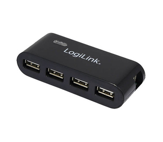 LogiLink UA0085 hub & concentrateur 480 Mbit/s Noir