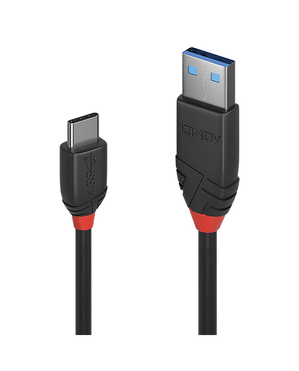 Lindy 36915 câble USB 0,5 m USB 3.2 Gen 1 (3.1 Gen 1) USB A USB C Noir