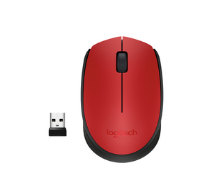 Logitech M171 Red-K souris Bureau Ambidextre RF sans fil Optique 1000 DPI