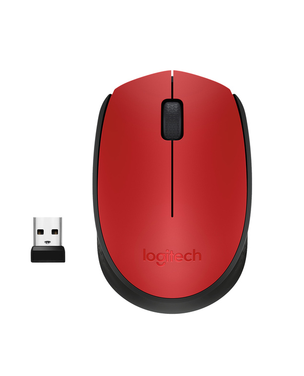 Logitech M171 Red-K souris Bureau Ambidextre RF sans fil Optique 1000 DPI