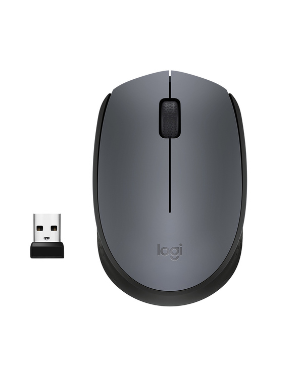 Logitech M170 Grey-K souris Bureau Ambidextre RF sans fil Optique 1000 DPI