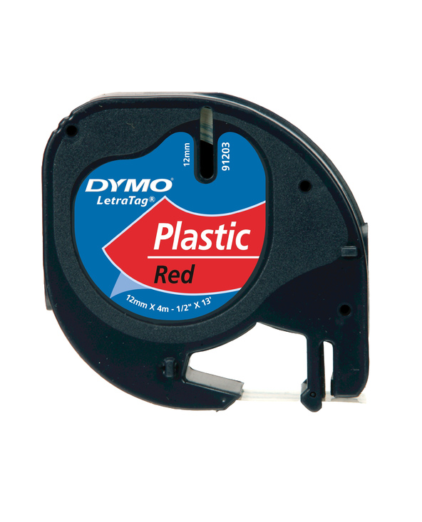 DYMO S0721630 ruban d'étiquette Noir sur rouge
