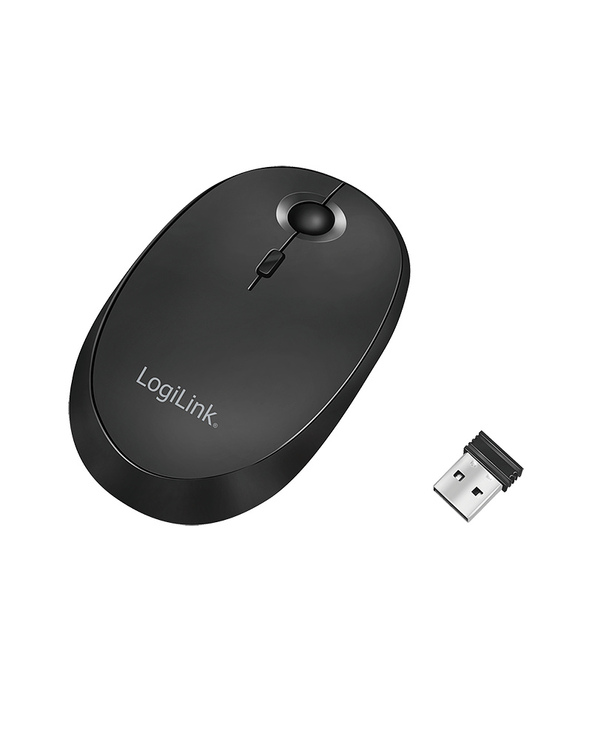 LogiLink ID0204 souris Bureau Ambidextre RF sans fil + Bluetooth 1600 DPI