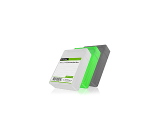 ICY BOX IB-AC6025-3 Étui Plastique Vert, Gris, Blanc