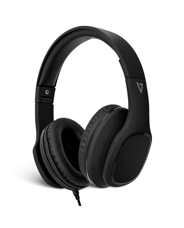 V7 Casque supra-auriculaire avec microphone - noir