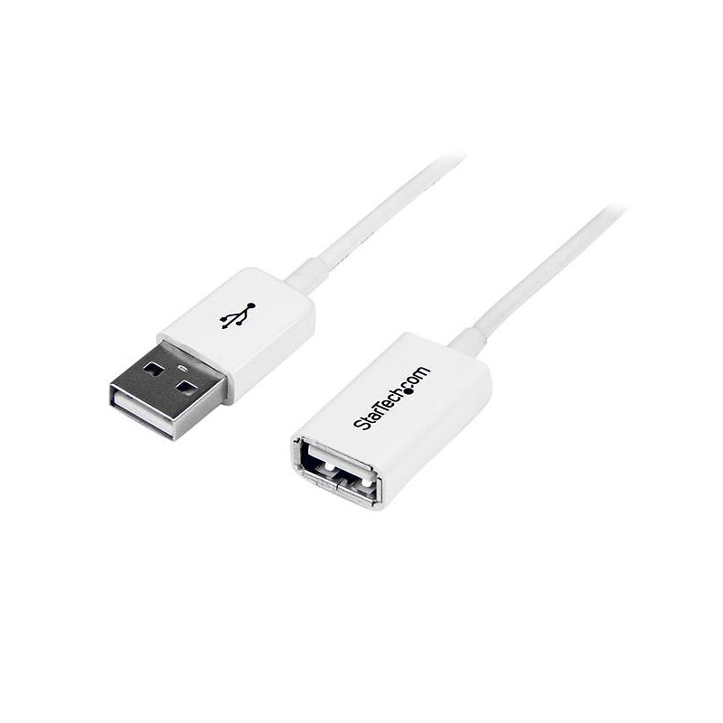 StarTech.com Câble Rallonge USB 3m - Câble USB 2.0 A-A Mâle / Femelle - Blanc