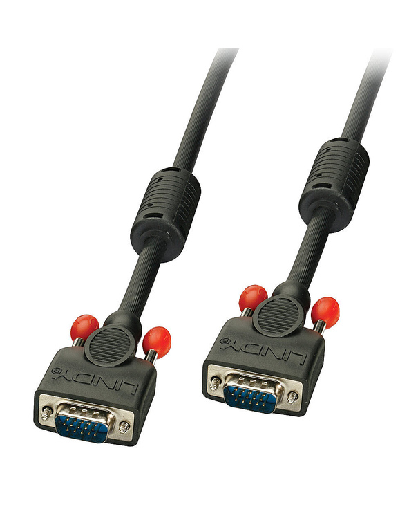 Lindy 36371 câble VGA 0,5 m VGA (D-Sub) Noir