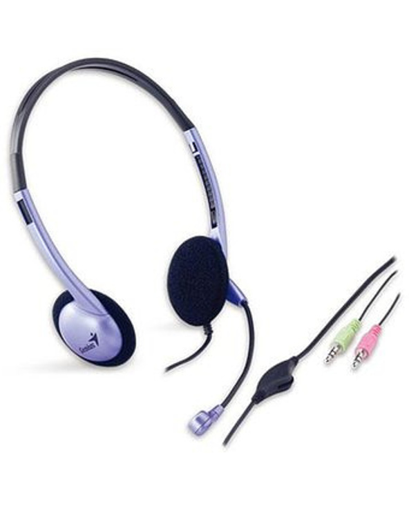 Genius Computer Technology HS-04S Casque Avec fil Arceau Bureau/Centre d'appels Argent