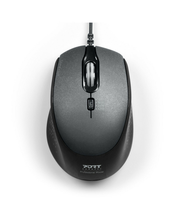 Port Designs 900711-B souris Maison Droitier USB Type-A 3200 DPI