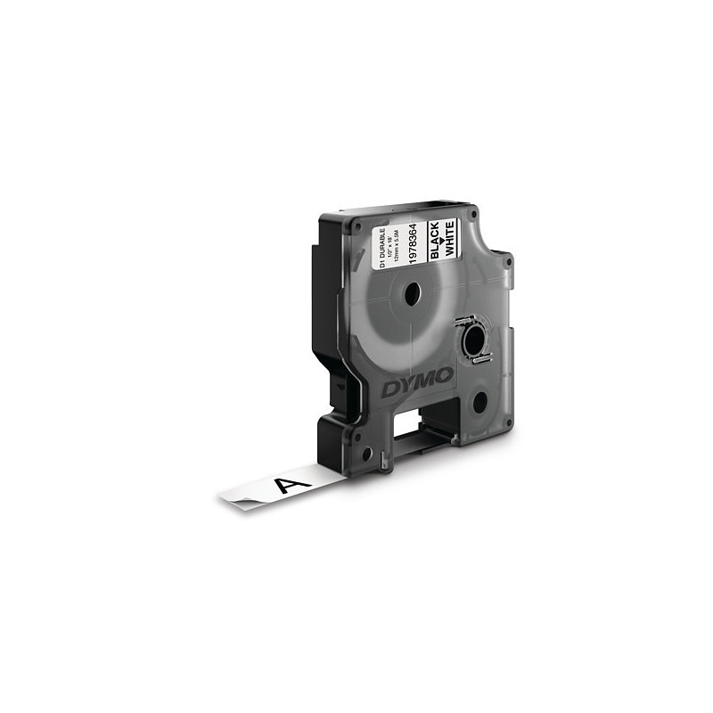 DYMO D1 - Durable Étiquettes - Noir sur blanc - 12mm x 5.5m