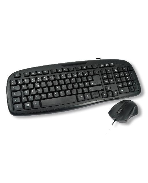 MCL ACK-2012/N clavier Souris incluse Universel USB AZERTY Français Noir