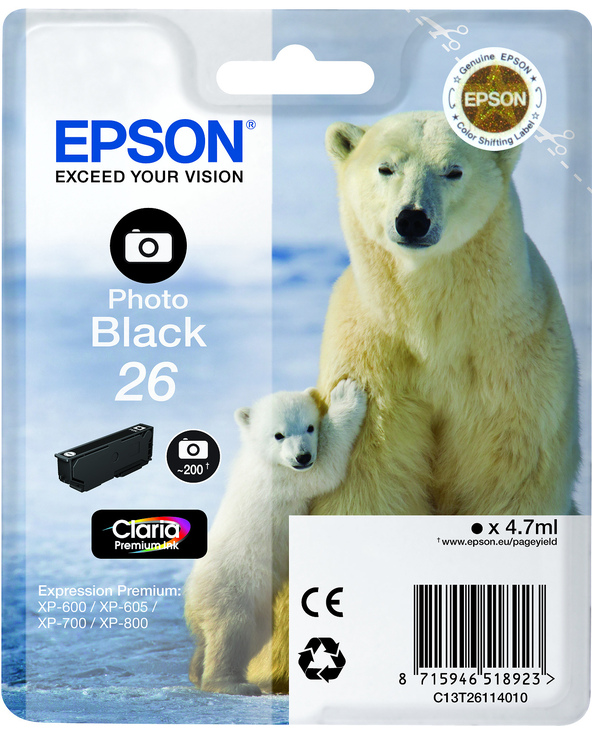 Epson Polar bear Cartouche "Ours Polaire" - Encre Claria Premium N Photo