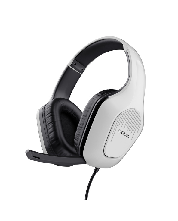Trust GXT 415W Zirox Casque Avec fil Arceau Jouer Blanc