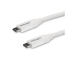 StarTech.com Câble USB-C vers USB-C avec Power Delivery 5A de 4 m - USB 2.0 - Blanc