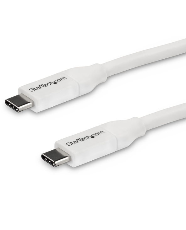 StarTech.com Câble USB-C vers USB-C avec Power Delivery 5A de 4 m - USB 2.0 - Blanc