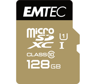 Emtec microSD Class10 Gold+ 128GB mémoire flash