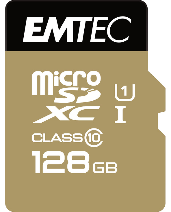 Emtec microSD Class10 Gold+ 128GB mémoire flash